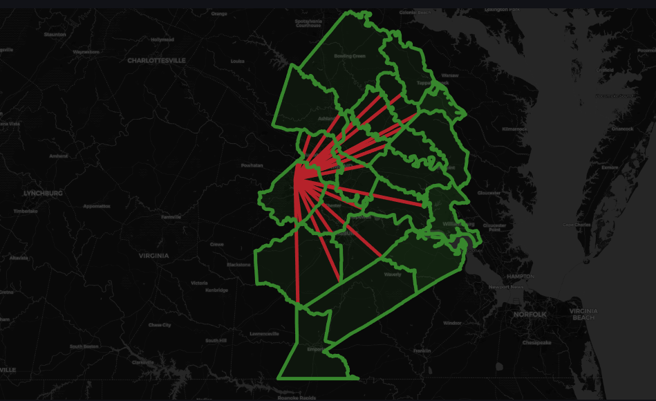 Severe weather risk map